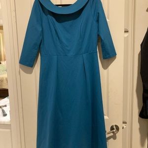 Boden Ponte MIDI dress with Peter Pan collar